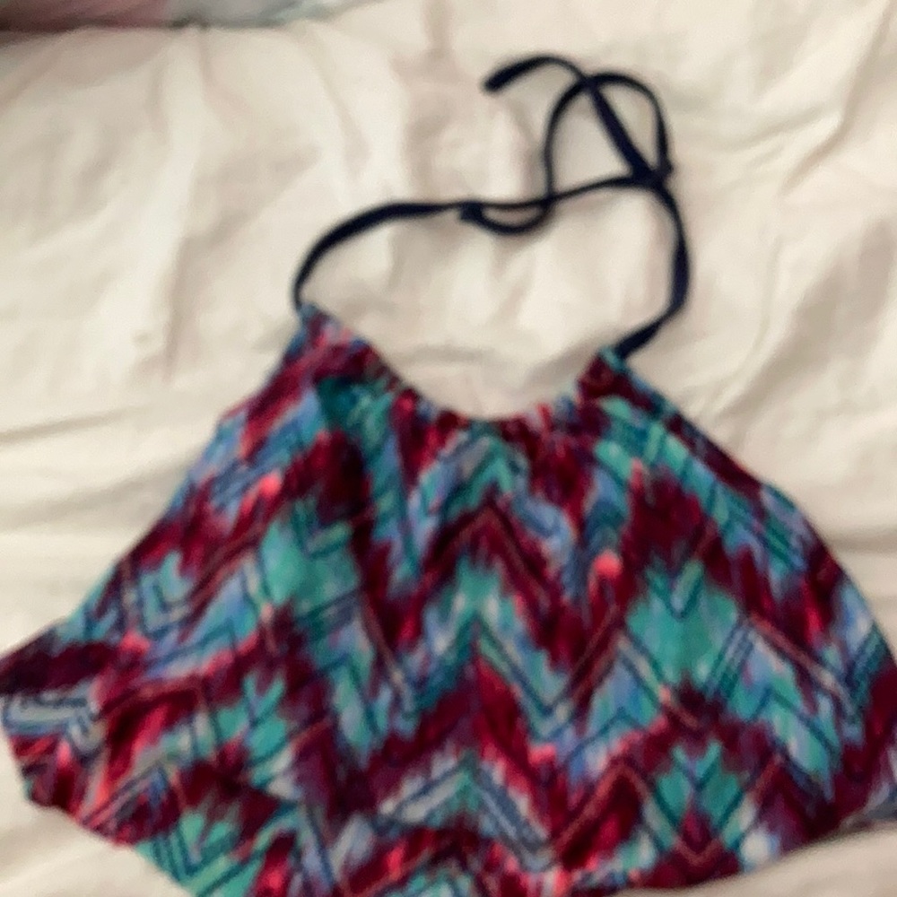 Navy blue little girls bikini